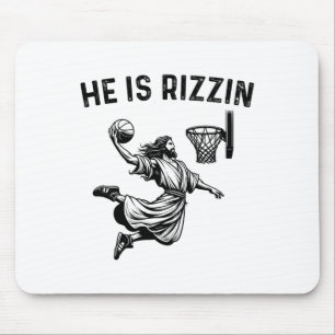 Alfombrilla De Ratón Él es Jesús Rizzin Bysketbyll Cristiano Religioso