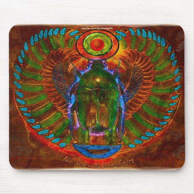 Alfombrilla De Ratón El escarabajo sagrado Scarab la antigua Mousepad d (Frente)