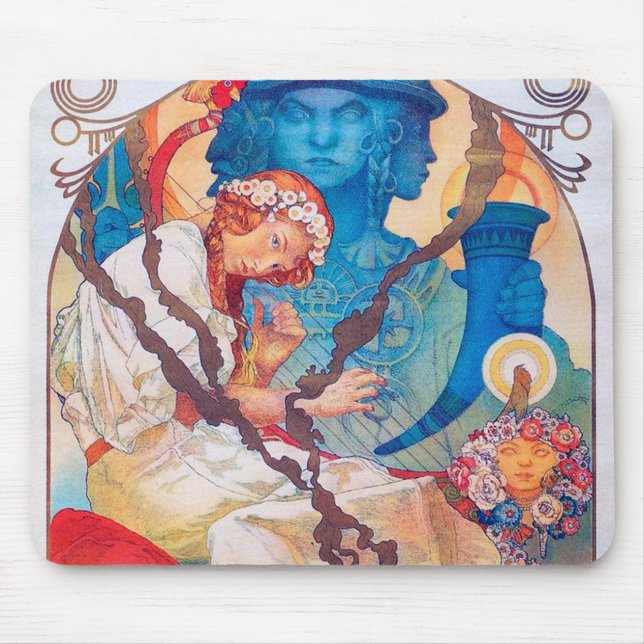 Alfombrilla De Ratón El eslavo épico, Alphonse Mucha (Frente)
