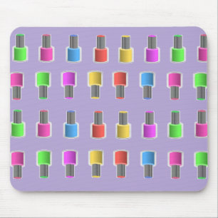 Alfombrilla De Ratón El esmalte de uñas colorido de la lavanda
