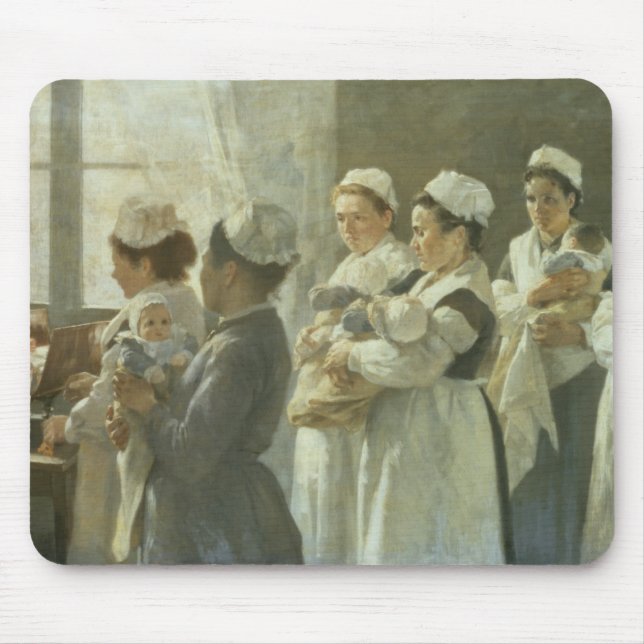 Alfombrilla De Ratón El esperar que se pesará (Frente)