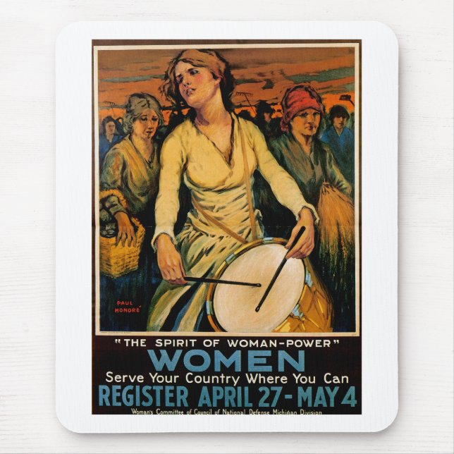 Alfombrilla De Ratón El espíritu del poder femenino (Frente)