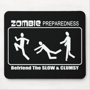 Alfombrilla De Ratón El estado de preparación del zombi Befriend dise