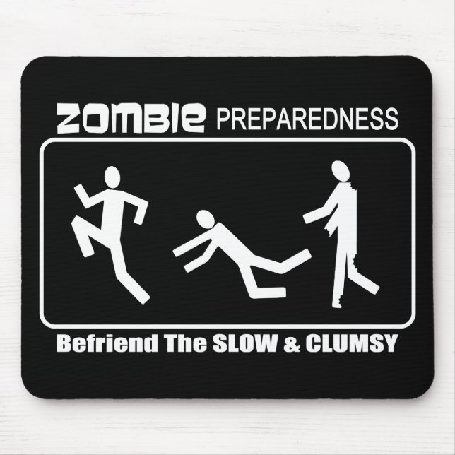 Alfombrilla De Ratón El estado de preparación del zombi Befriend diseño (Frente)