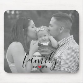 Alfombrilla De Ratón El Este de la Familia Negra. Año con foto de la fa