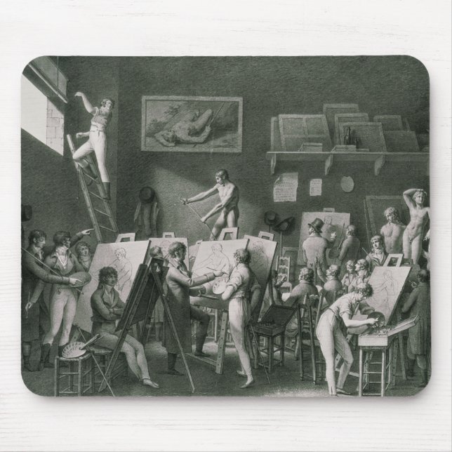 Alfombrilla De Ratón El estudio de Jacques Louis David (Frente)