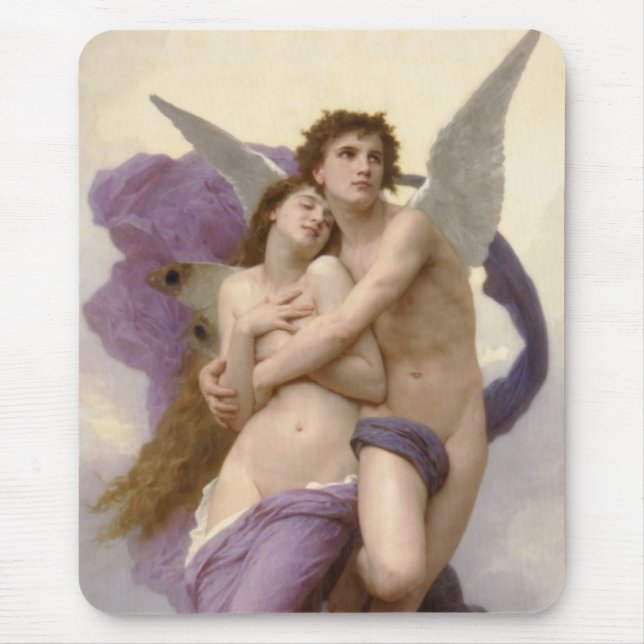 Alfombrilla De Ratón El éxtasis de la psique de Guillermo Bouguereau (Frente)