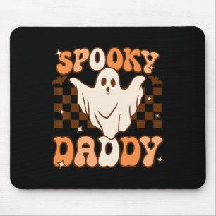 Alfombrilla De Ratón El fantasma de Halloween retro Groovy espantó a pa