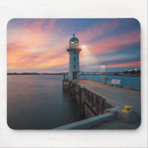 Alfombrilla De Ratón El faro Raffles el puerto deportivo del  ,