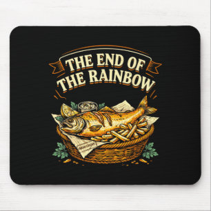 Alfombrilla De Ratón El final del arcoiris divertido pescado y patatas 