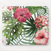 El | floral tropical hermoso y elegante Mousepad