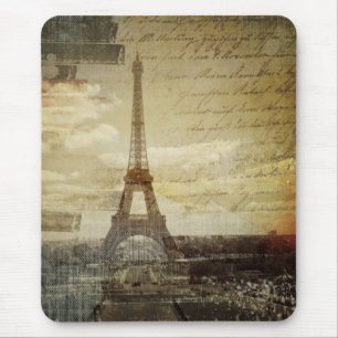 Alfombrilla De Ratón el francés scripts la torre Eiffel moderna de