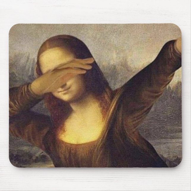 Alfombrilla De Ratón El frotar de Mona Lisa (Frente)