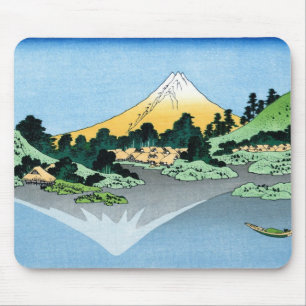 Alfombrilla De Ratón El Fuji refleja en el lago Kawaguchi Hokusai