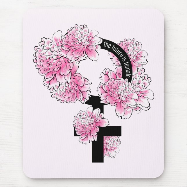 Alfombrilla De Ratón El futuro es femenino (Frente)