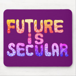 Alfombrilla De Ratón EL FUTURO ES SECULAR en naranja y púrpura