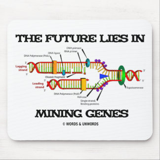 Alfombrilla De Ratón El Futuro Está En Los Genes Mineros (Replicación D