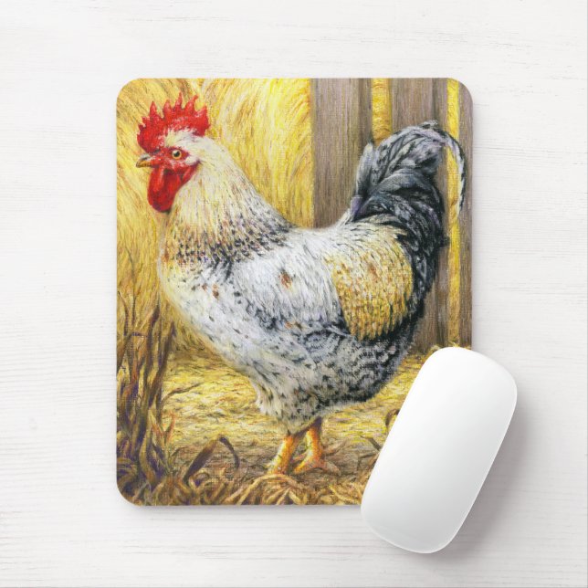 Alfombrilla De Ratón El gallo de los graneros (Con ratón)