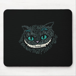 Alfombrilla De Ratón El Gato De Cheshire Alice Se Enloqueció Aquí Wonde