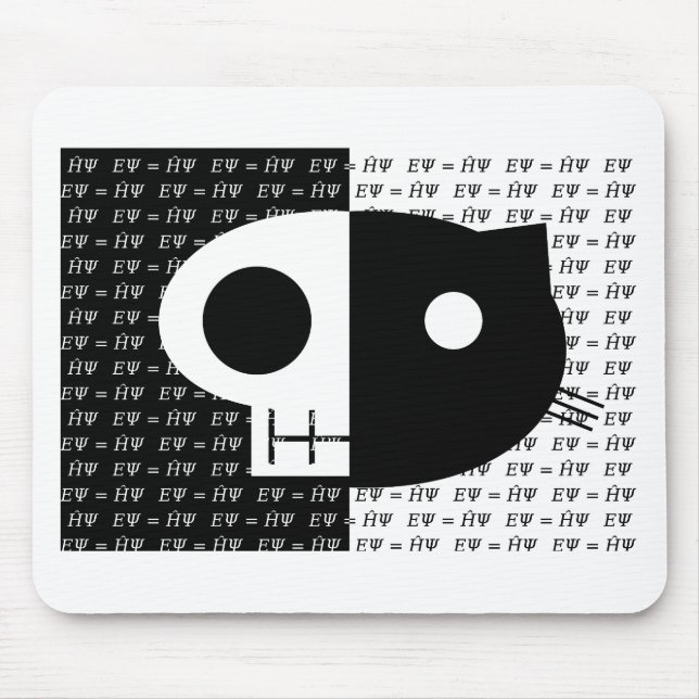 Alfombrilla De Ratón El gato de Schrödinger (Frente)