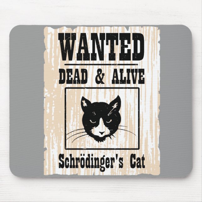 Alfombrilla De Ratón El gato de Schrodinger querido (Frente)