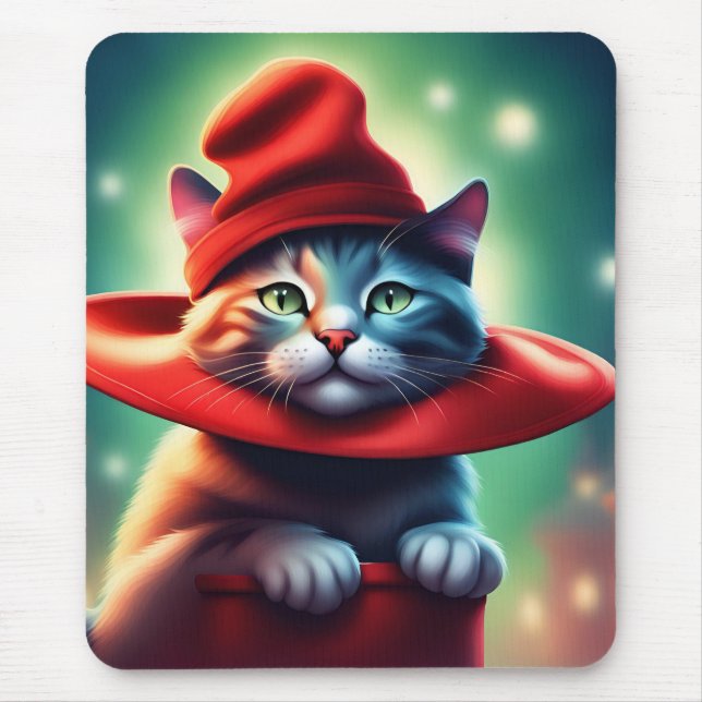 Alfombrilla De Ratón el gato del asistente (Frente)