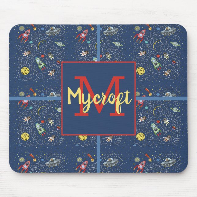 Alfombrilla De Ratón El gato está en el espacio (Frente)