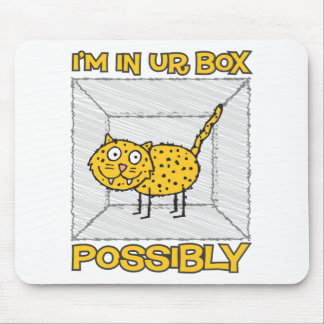 Alfombrilla De Ratón El gato Lolcat Mousepad de Schrodinger divertido