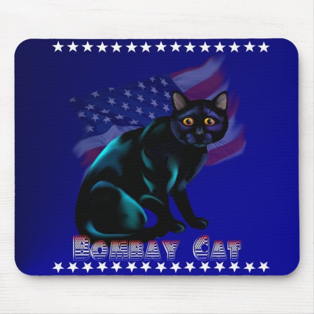Alfombrilla De Ratón El gato Mousepad de Bombay (Frente)