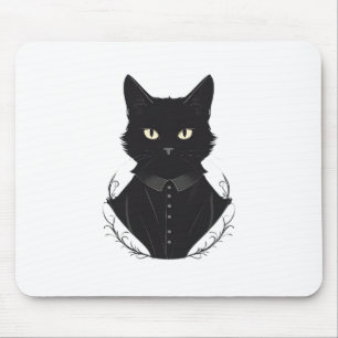 Alfombrilla De Ratón El gato negro encantado de Salem