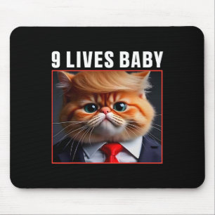 Alfombrilla De Ratón El gato Trump 9 vive un gracioso meme de Trump
