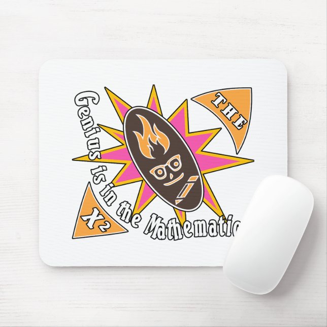 Alfombrilla De Ratón El genio está en las matemáticas (Con ratón)