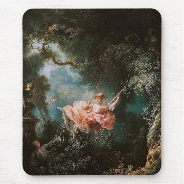 Alfombrilla De Ratón El giro de Jean-Honoré Fragonard (Frente)
