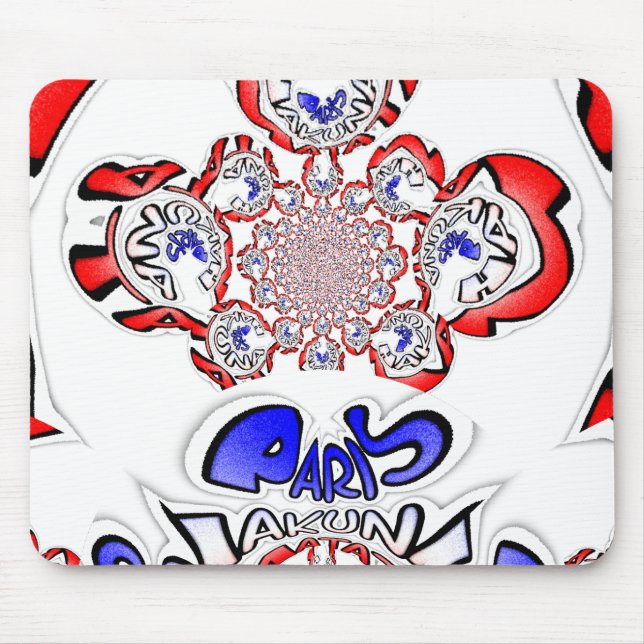 Alfombrilla De Ratón El giro francés Hakuna Matata: Una mezcla cultural (Frente)