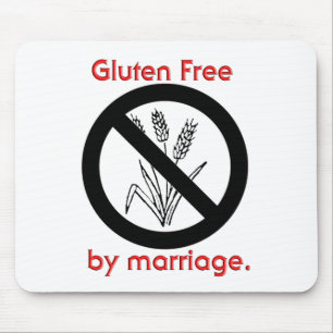 Alfombrilla De Ratón El gluten libera por boda