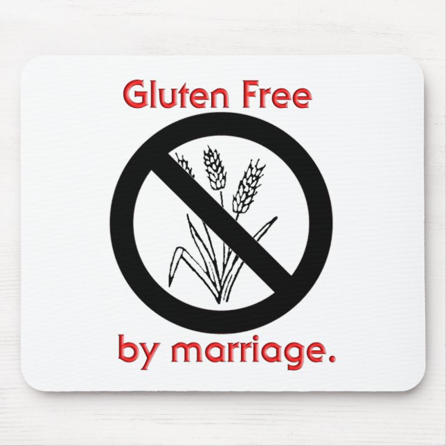 Alfombrilla De Ratón El gluten libera por boda (Frente)