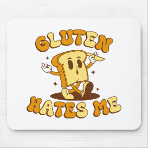 Alfombrilla De Ratón El gluten me odia