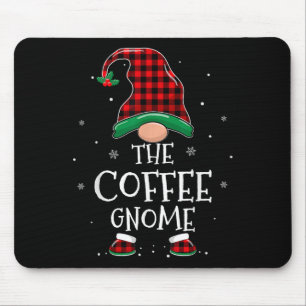 Alfombrilla De Ratón El Gnome del Café Navidad Familia Plaid Cristo Coi