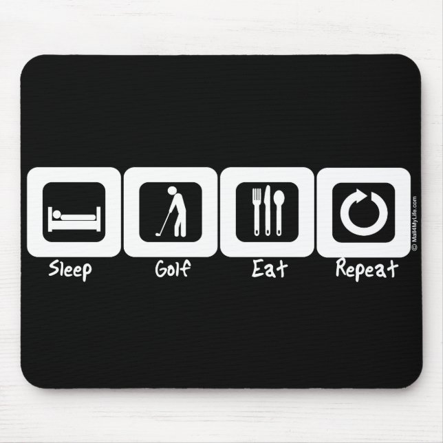 Alfombrilla De Ratón El golf del sueño come la repetición (Frente)