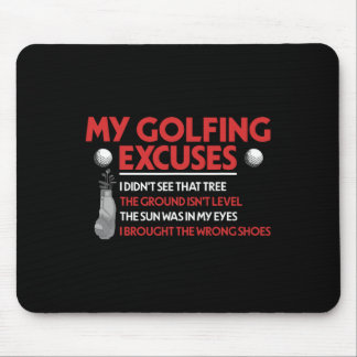 Alfombrilla De Ratón El golf divertido y mis excursiones de golf que no