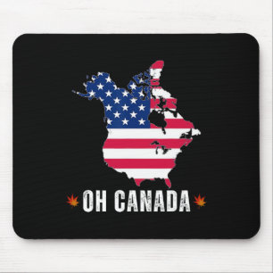 Alfombrilla De Ratón El gracioso presidente Donald Trump Oh Canadá Usa