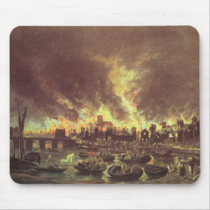 Alfombrilla De Ratón El gran fuego de Londres, 1666