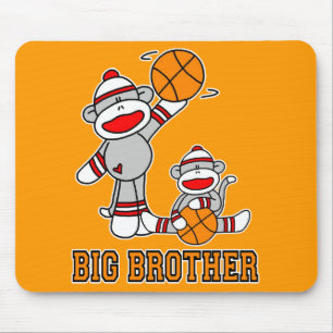 Alfombrilla De Ratón El Gran Hermano Musepad de Baloncesto SockMonkey