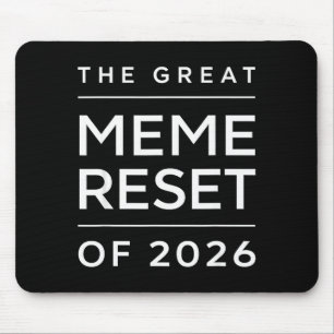 Alfombrilla De Ratón El Gran Reinicio de Memes de 2026 Memes Divertidos
