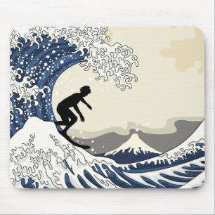 Alfombrilla De Ratón El gran surfista de Kanagawa