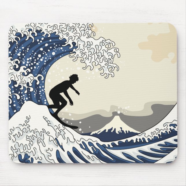 Alfombrilla De Ratón El gran surfista de Kanagawa (Frente)