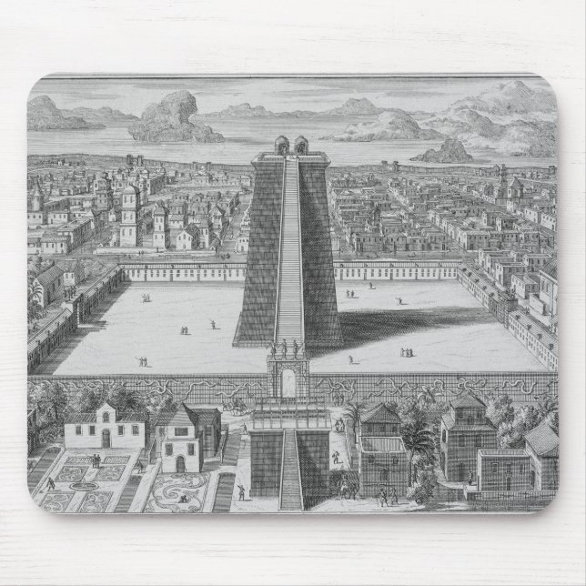 Alfombrilla De Ratón El gran templo de Vitsliputsli en Ciudad de (Frente)