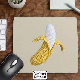 Alfombrilla De Ratón El Grandmacore moderno minimo, la banana crochet