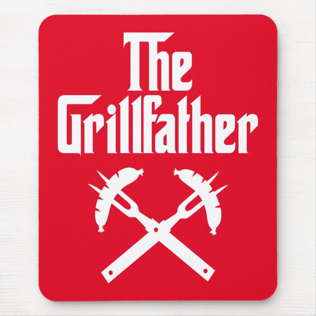 Alfombrilla De Ratón El Grillfather Con Perros Calientes (Frente)