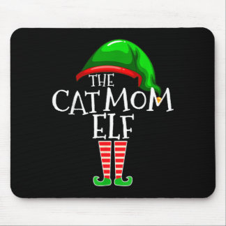 Alfombrilla De Ratón El Grupo de Elfos de la Mamá Gato Navidad Familiar